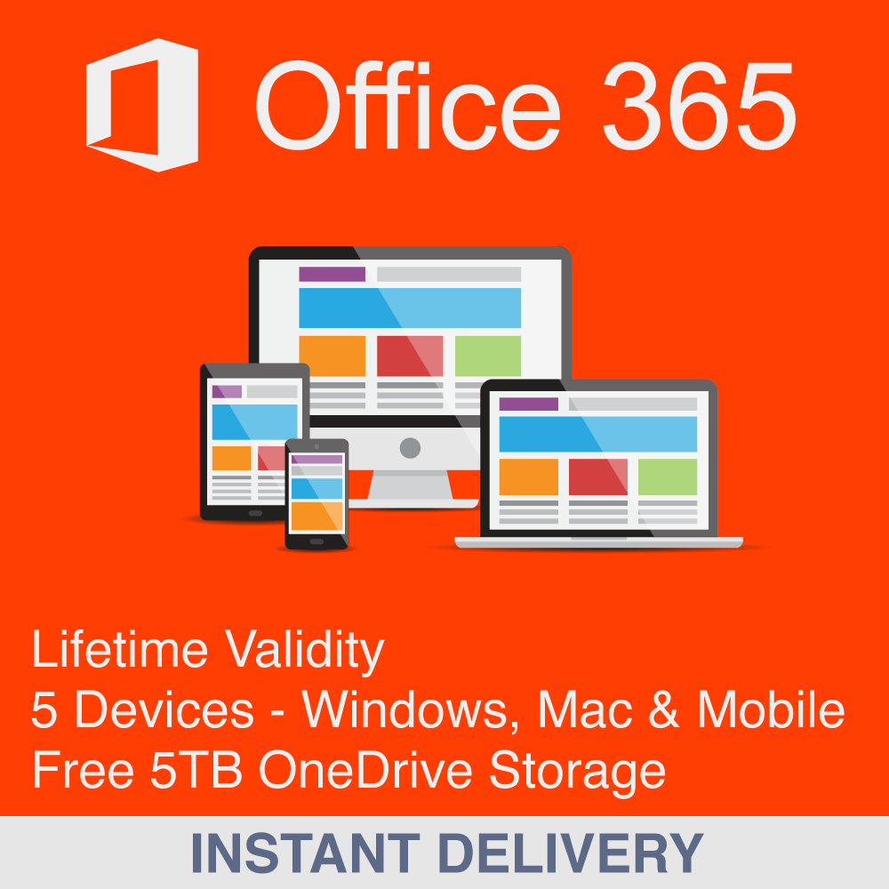 Office 365 Professional Plus + 5TB Onedrive for 5PC [Microsoft 365 E5]